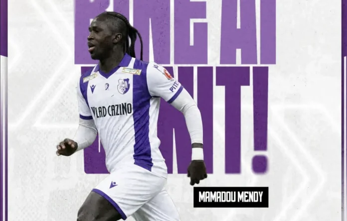 FC Argeș l-a transferat pe Mamadou Mendy, atacant senegalez cu experiență în Turcia